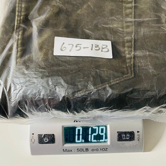 J. Jill Womens Olive Green Flat Front Pocket Velvet Straight Leg Pants Size 12 - Picture 10 of 10